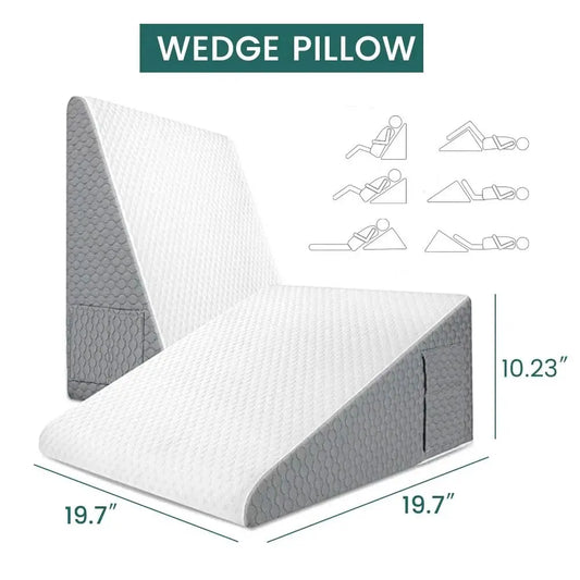 Bed , Snoring & Heartburn - Orthopedic - Reduces Respiratory Problems - Removable Washable Cover