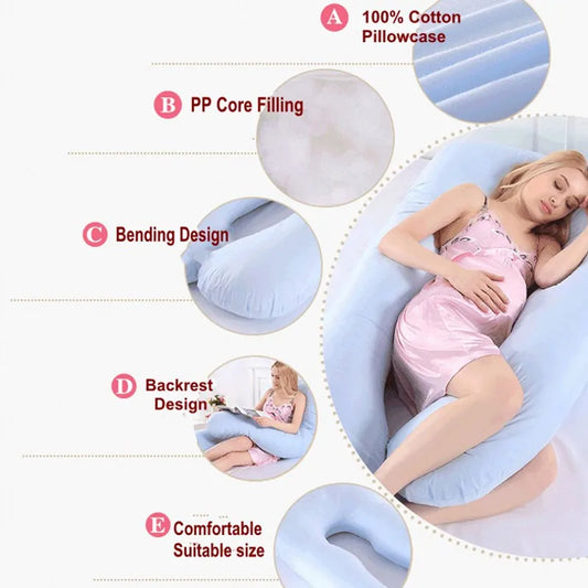 Best Pregnancy Pillow for Sleeping – Full Body Maternity Support for Pregnant Women | Comfortable, Soft, & Ergonomic for Back, Belly, and Hip Pain Relief